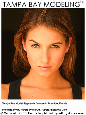 Tampa Bay model Stephanie Duncan photographed at a Brandon location during a modeling portfolio photography session by Tampa Bay photography company Aurora PhotoArts Tampa Bay Photography and Design. Photograph by modeling portfolio photographer Chris Passinault.